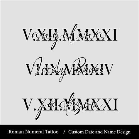 Personalized Roman Numeral Date Tattoo Design Family Birthday Design Digital Download Etsy Australia Personalized Roman Numeral Date Tattoo Design Family Birthday Design Digital Download Etsy Australia
