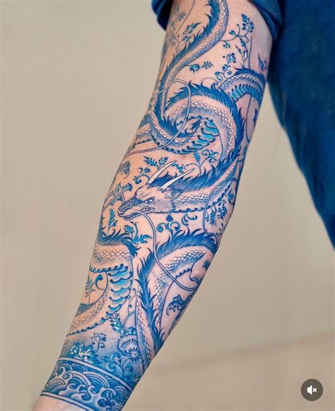 Pin By Caitclark On Tattoos Tattoos Dragon Tattoo Blue Ink Tattoos
