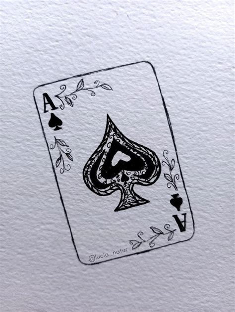 Pin By Sara Johnson On Purrs And Paw Prints Card Tattoo Designs Playing Card Tattoos Ace Tattoo