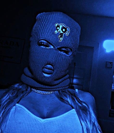Pin By Sky Thompson On Baddie Mask Girl Ski Mask Girl Gang Aesthetic