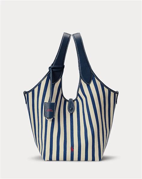 Polo Play Striped Canvas Tote Bag Ralph Lauren Australia Polo Play Striped Canvas Tote Bag Ralph Lauren Australia