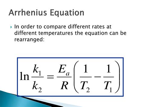 Ppt Arrhenius Equation Powerpoint Presentation Free Download Id 3920105