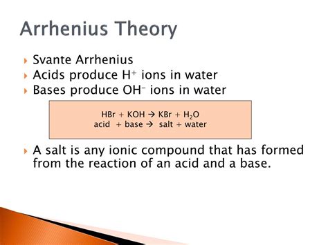 Ppt Arrhenius Theory Powerpoint Presentation Free Download Id 2276434