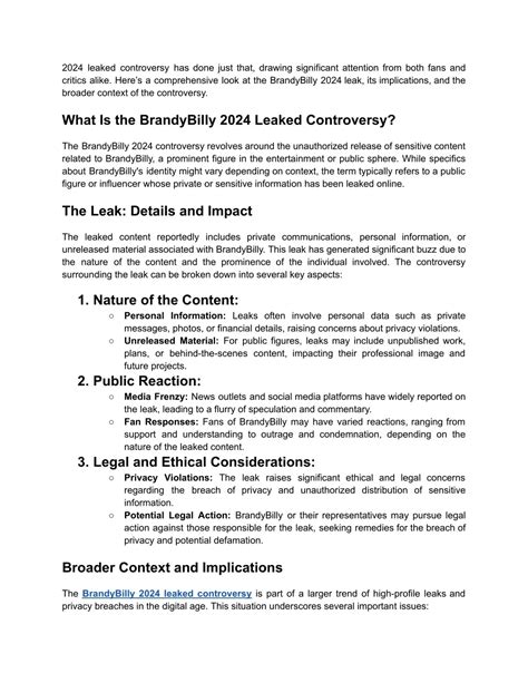 Ppt Brandybilly 2024 Leaked Controversy Details And Impacts Powerpoint Presentation Id 13520705