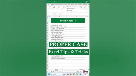 Proper Case Excel Tips Amp Tricks Excel Exceltips Shorts Youtube Proper Case Excel Tips Amp Tricks Excel Exceltips Shorts Youtube