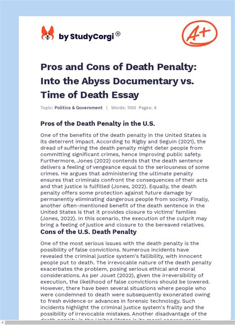 Pros And Cons Of The Death Penalty Philosophy Free Essay Example Pros And Cons Of The Death Penalty Philosophy Free Essay Example