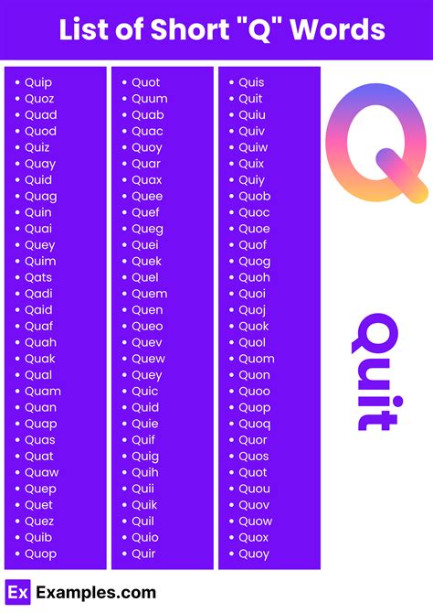 Q Words List The Oxford 3000 Words List Words Starting With Letter Q Words List The Oxford 3000 Words List Words Starting With Letter