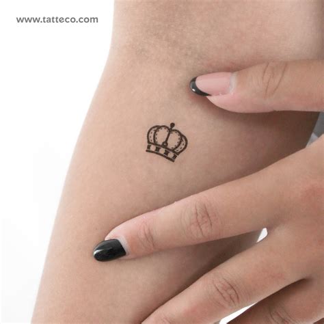 Queen Crown Temporary Tattoo Set Of 3 Tatteco Queen Crown Temporary Tattoo Set Of 3 Tatteco