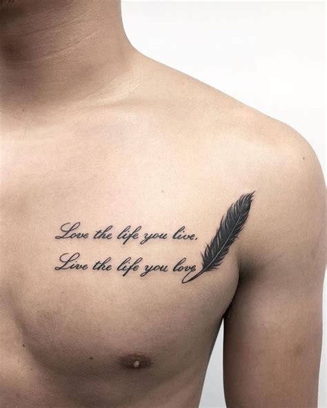 Quote Small Chest Tattoos For Men Bronctattooaus Com