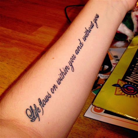 Quote Tattoos Designs Ideas And Meaning Tattoos For You