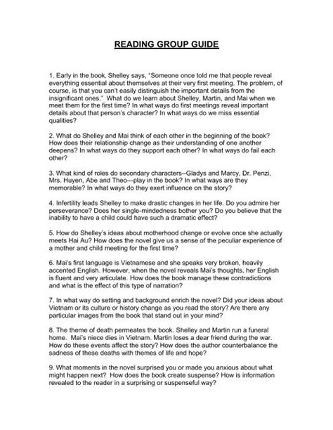 Reading Group Guide Dana Sachs