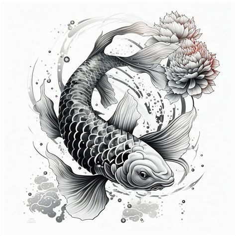 Realistic Temporary Semi Permanent Lotus Koi Fish Tattoo Temu Mauritius