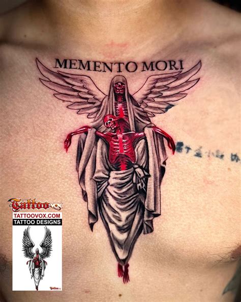 Red Skeleton Angel Of Death Tattoo Design 350 Professional Tattoo Designs Online Red Skeleton Angel Of Death Tattoo Design 350 Professional Tattoo Designs Online