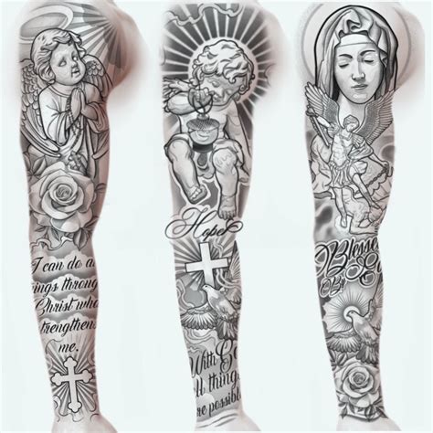 Religious Sleeve Tattoo By Matteo Pasqualin Photo 6281 Religious Sleeve Tattoo By Matteo Pasqualin Photo 6281