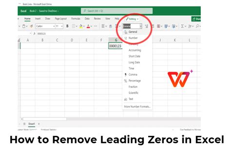 Remove Leading Zero in Excel