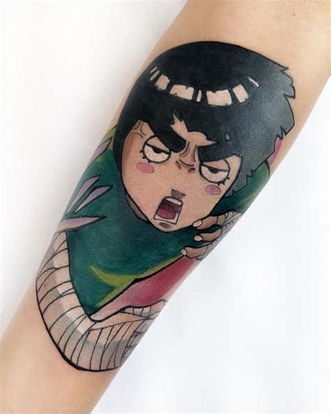 Rock Lee Tattoo Tatuagens Anime Manga