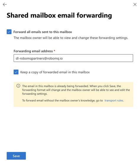 Role Based Email Forwarding For Shared Mailboxes Role Based Email Forwarding For Shared Mailboxes