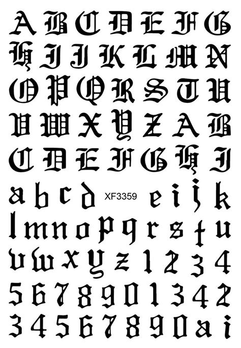 Roman Alphabet Tattoo Roman Alphabet Tattoo