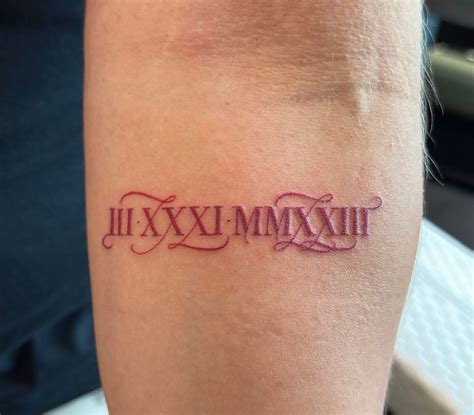 Roman Numerals Tattoo Ideas Inspiring Roman Numerals Tattoo Ideas Inspiring