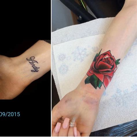 Rose Cover Up Tattoo Wrist Rose Cover Up Tattoo Wrist