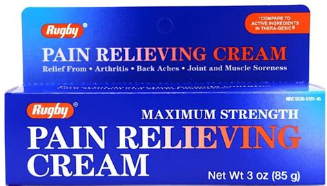 Rugby Maximum Strength Pain Relieving Cream 3 Oz Thera Gesic 2 2027 5 Pack 305361101459 Ebay