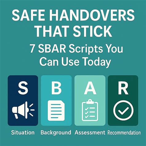 Safe Handovers That Stick 7 Sbar Handover Scripts You Can Use Today Ohse Safe Handovers That Stick 7 Sbar Handover Scripts You Can Use Today Ohse