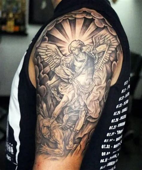 Saint Michael Half Sleeve Saintmichael Saintmichael Angel Religion Religious Halfsleevetatto Halfsleeve New Fresh Blackandgreytattoos Saint Michael Half Sleeve Saintmichael Saintmichael Angel Religion Religious Halfsleevetatto Halfsleeve New Fresh Blackandgreytattoos