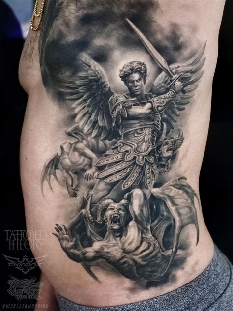 Saint Michael The Archangel Tattoo Design