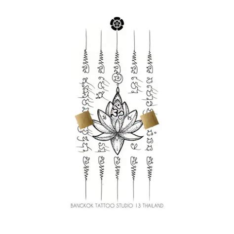 Sak Yant 5 Rows Diamond Tattoo Designs Meaning Sak Yant 5 Rows Diamond Tattoo Designs Meaning