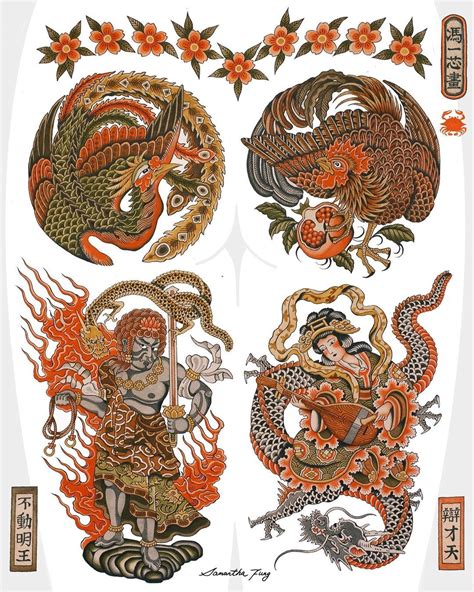 Samantha Fung On Instagram Amp Quot Fudomyoo And Benzaiten Designs That I Would Love To Make Into