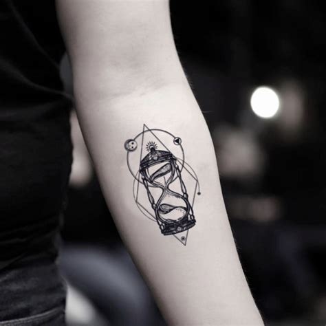 Sand Clock Hourglass Temporary Tattoo Sticker Ohmytat Sand Clock Hourglass Temporary Tattoo Sticker Ohmytat
