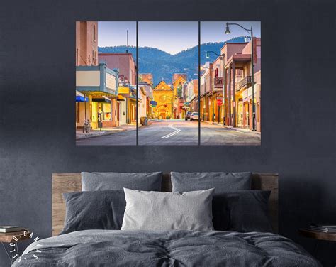 Santa Fe Canvas Print Santa Fe New Mexico Usa Street View Etsy India