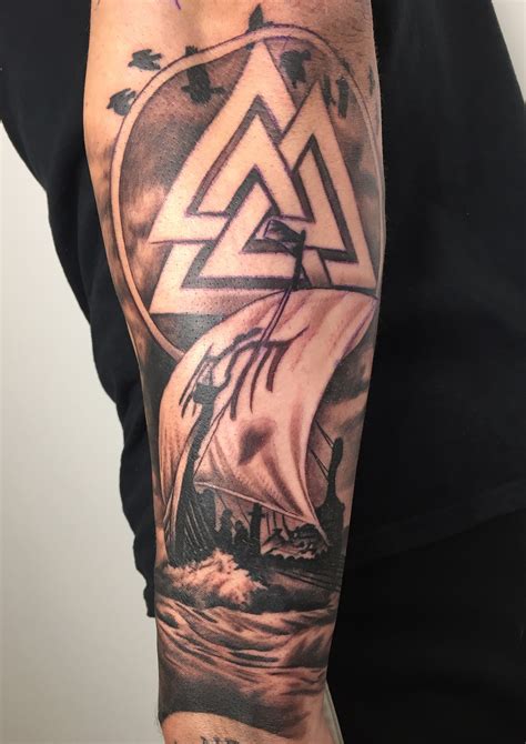 Scott White Black Amp Grey Tattoo Artist At Monument Ink Viking Ship Tattoo Viking Tattoos Scott White Black Amp Grey Tattoo Artist At Monument Ink Viking Ship Tattoo Viking Tattoos