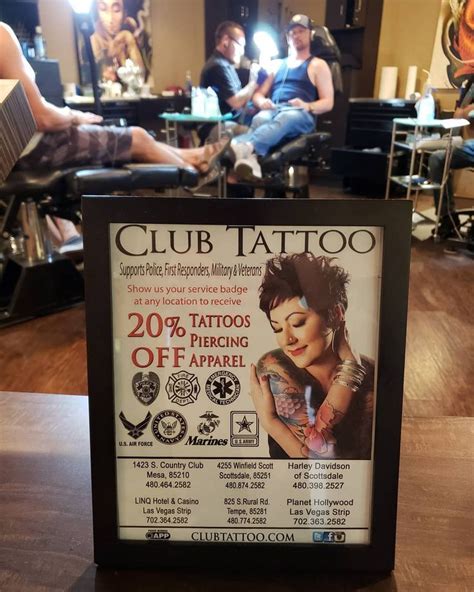 Scottsdale Tattoomenu