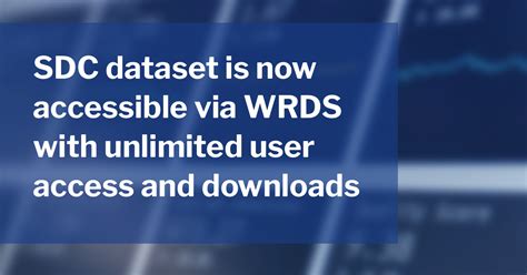 Sdc Dataset Is Now Accessible Via Wrds With Unlimited User Access And Downloads Singapore Management University Smu Sdc Dataset Is Now Accessible Via Wrds With Unlimited User Access And Downloads Singapore Management University Smu