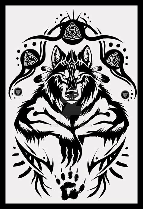 Shamanic Werewolf Tattoo Design By Iixblacklionxii On Deviantart