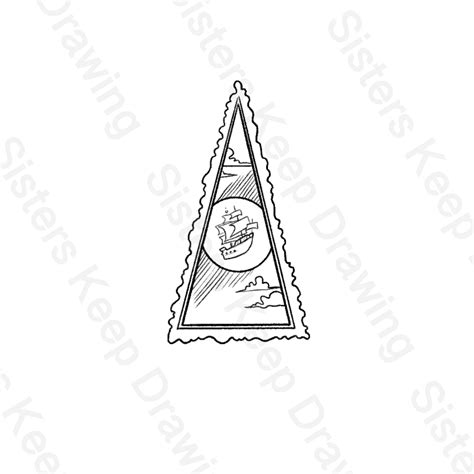 Ship Portal Treasure Planet Tattoo Transparent Png Instant Download Digital Printable Art