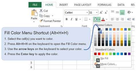 Shortcut To Fill Color In Excel Shortcut To Fill Color In Excel