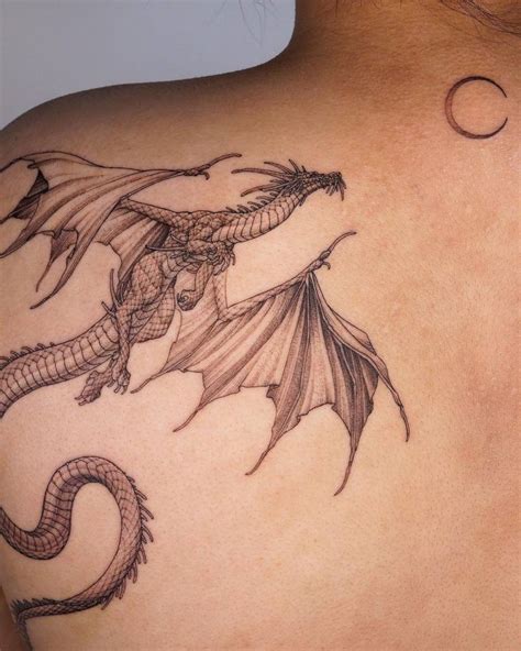 Shoulder Dragon Tattoos
