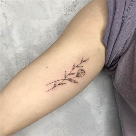 Simple Flower Tattoo Designs
