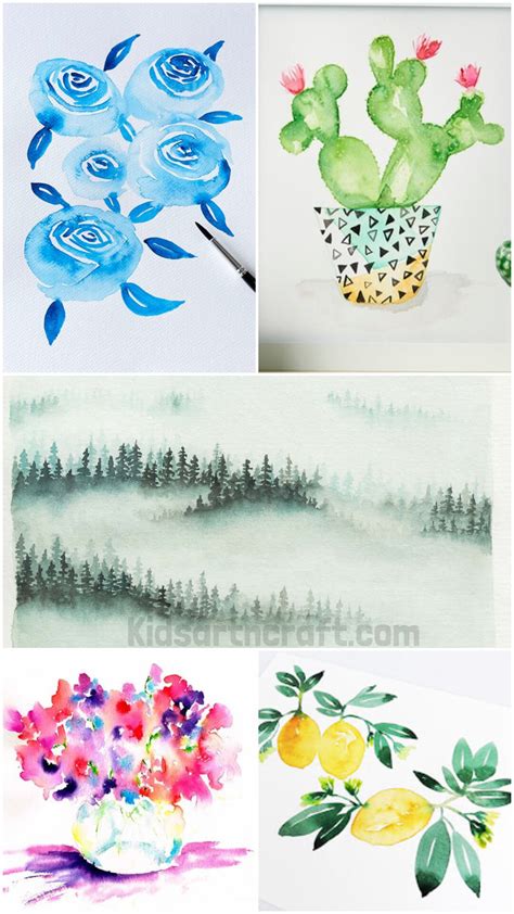 Simple Watercolor Painting Ideas For Beginners Kids Art Amp Craft Simple Watercolor Painting Ideas For Beginners Kids Art Amp Craft