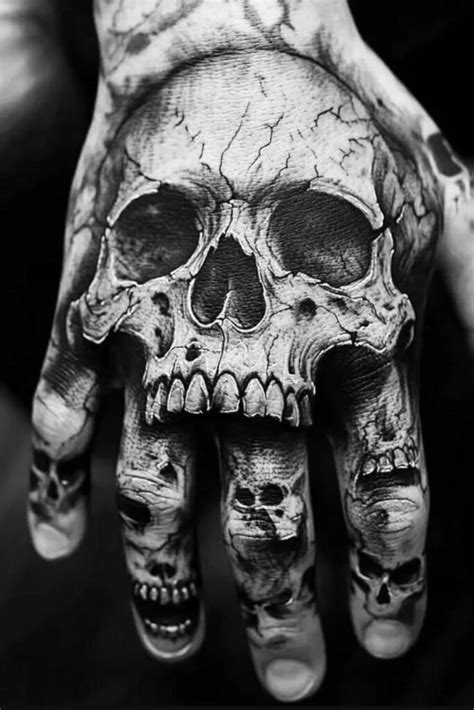 Skull Tattoos Skull Hand Tattoo And Other Tattoo Designs For Men Holistic Ink