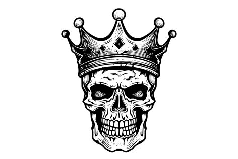 Skull Wearing Crown Tattoo