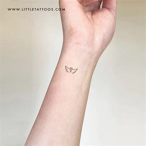 Small Angel Tattoo Etsy Uk