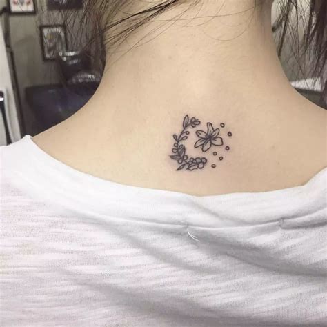 Small Flower Neck Tattoos Tattoo Tour Gallery Posted By Meggiemoo