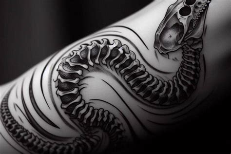 Snake Skeleton Your Own Tattoo Design Custom Designs Crafted For Lifelong Meaning