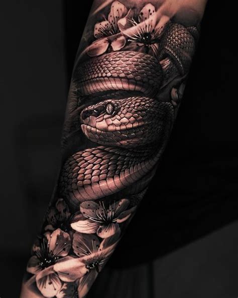 Snake Sleeve Tattoo Designs
