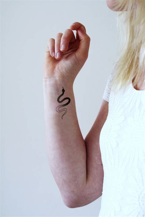 Snake Temporary Tattoo Snake Tattoo Small Snake Temporary Tattoo Bohemian Temporary Tattoo Boho Tattoo Snake Gift Idea Gift Etsy