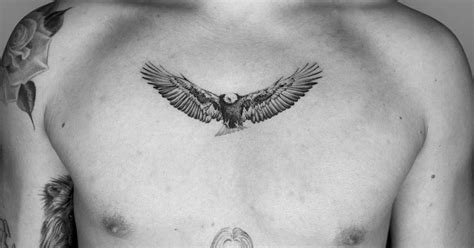 Soaring Eagle Chest Tattoo Soaring Eagle Chest Tattoo