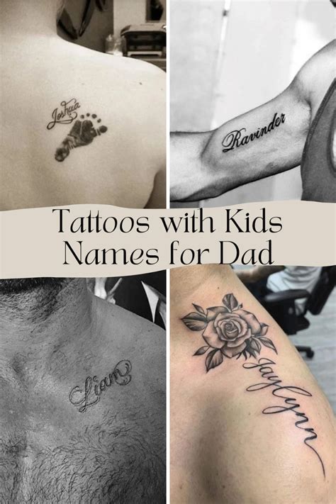 Son's Name Tattoo Designs